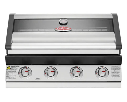 BeefEater 1600 Series 4 Burner Built-In BBQ - Stainless Steel BBG1640SA