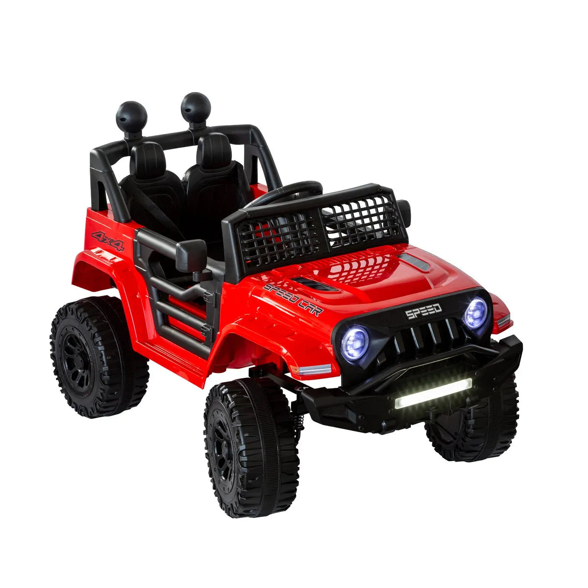 Lenoxx Jeep Inspired Remote Controlled Ride-on Children's Electric Car - Red BHM6588R