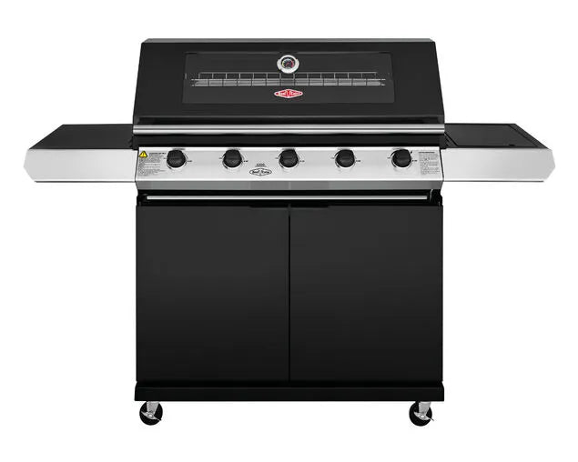 BeefEater 1200 Series 5 Burner BBQ with Side Burner - Black Enamel BMG1251BB