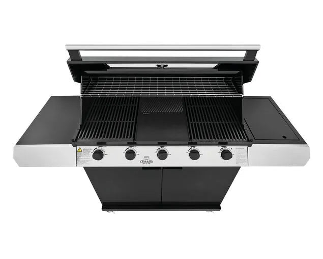 BeefEater 1200 Series 5 Burner BBQ with Side Burner - Black Enamel BMG1251BB