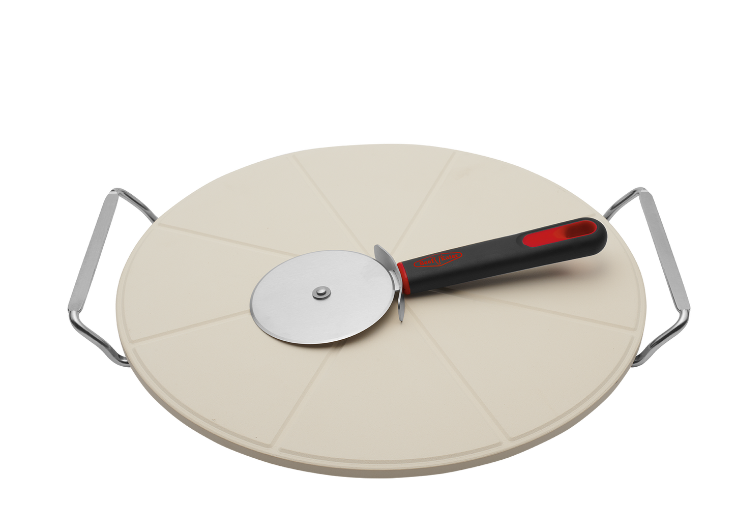 BeefEater 3pc Pizza Pack Round Pizza Stone, Stand, Pizza Cutter BTC007