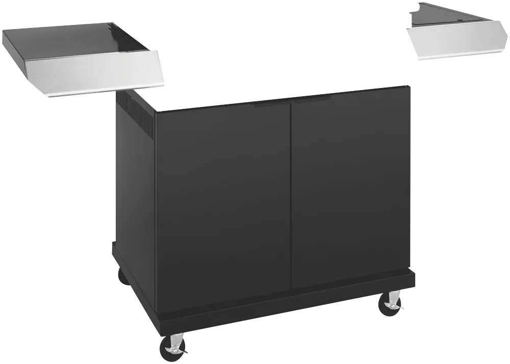 BeefEater 1200 Series 4 Burner BBQ Trolley with Side Burner - Black Enamel BTR1241BB