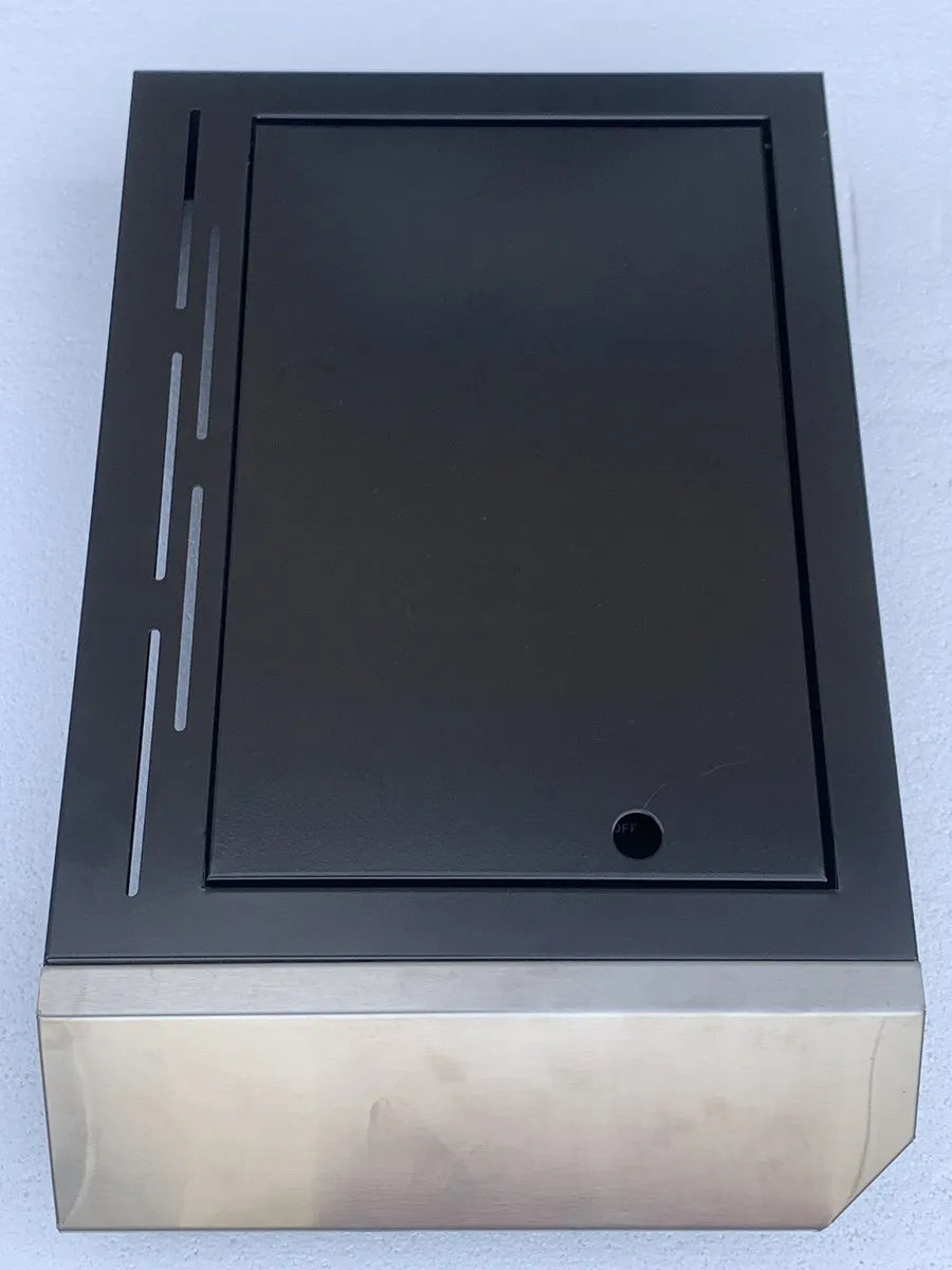 BeefEater 1200 Series 5 Burner BBQ Trolley with Side Burner and Shelf - Black Enamel BTR1251BB