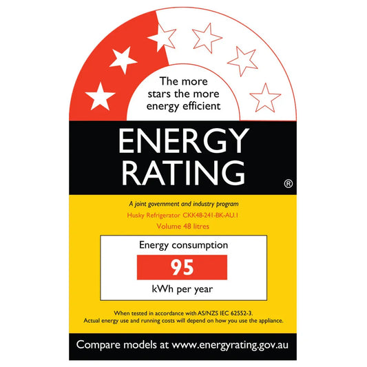 Husky 48L Mini Glass Door Bar Fridge - Black CKK48-241-BK-AU.1