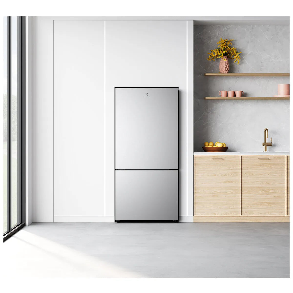 Electrolux 496L Ultimate Taste 500 Bottom Mount Fridge - Stainless Steel EBE5002SD-R