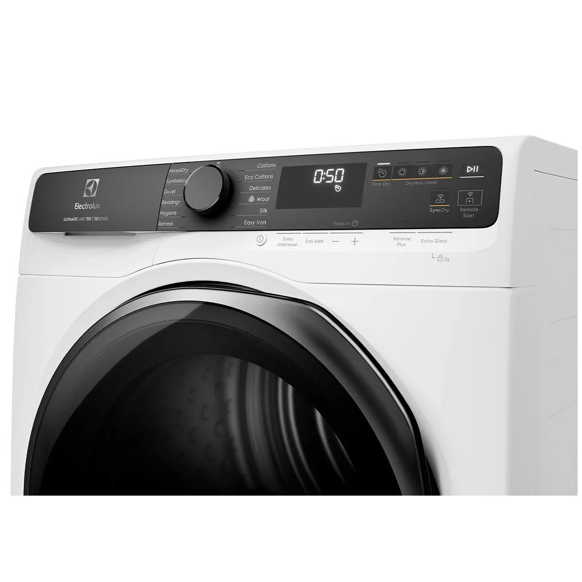 Electrolux 8kg UltimateCare 700 heat pump dryer with 3D Sense - White EDH803R7WC