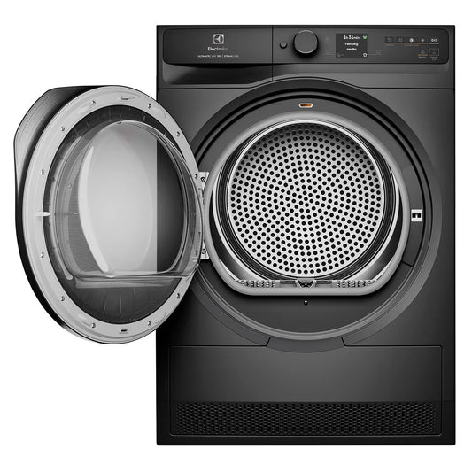 Electrolux 9kg UltimateCare 900 Steam Heat Pump Dryer - Dark Onyx EDH902R9SC