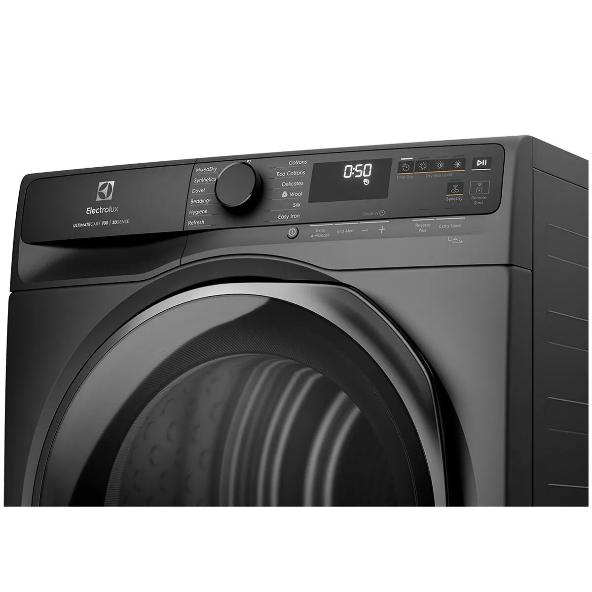 Electrolux 9kg UltimateCare 700 Heat Pump Dryer with 3D Sense - Dark Onyx EDH903R7SC