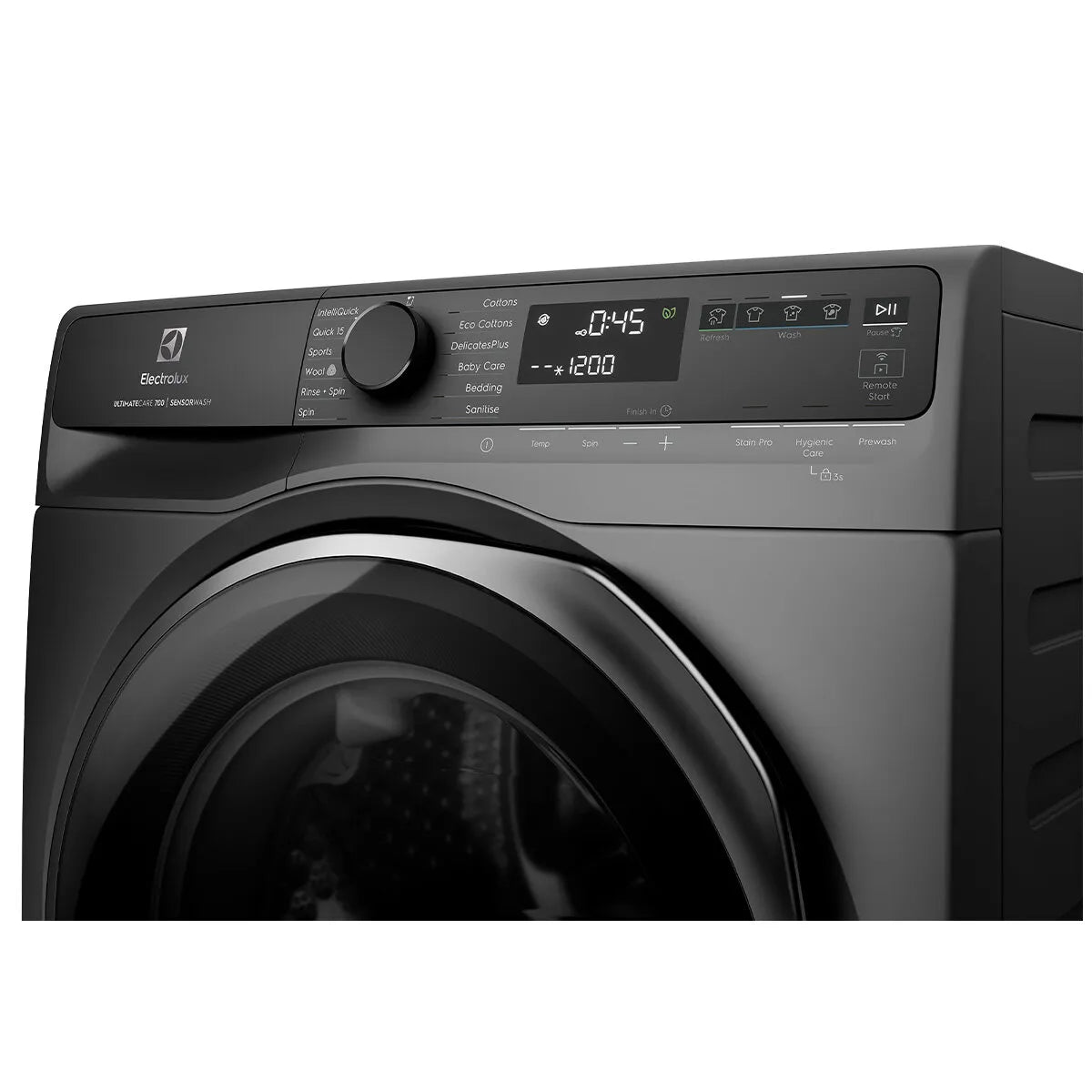 Electrolux 10kg UltimateCare 700 Front Load Washing Machine - Dark Onyx EWF1043R7SC