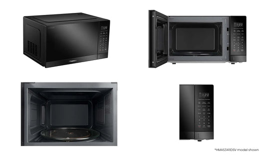 Hisense 34L 1100W Inverter Microwave - Black HMAS3411BMV