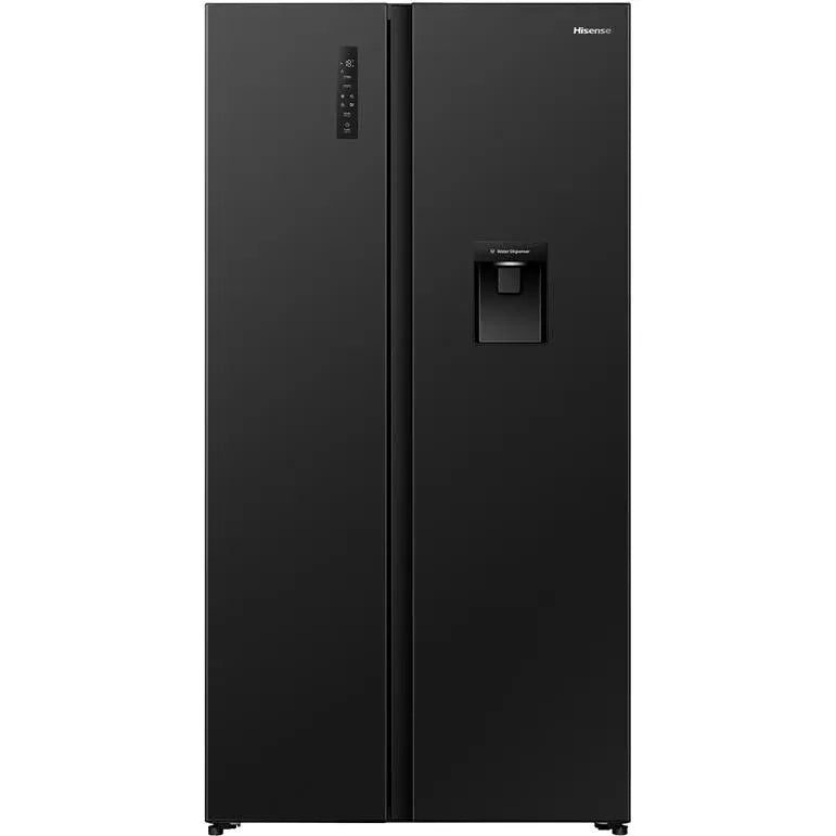 Hisense 541L PureFlat Side by Side Fridge - Black HRSBS540BW