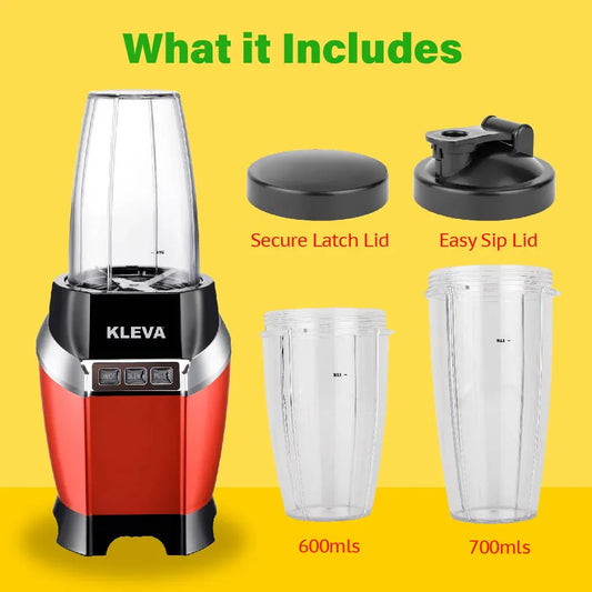 Kleva Health Hurricane Max 1000W Blender with Dual Cups KHHMAX-1000W