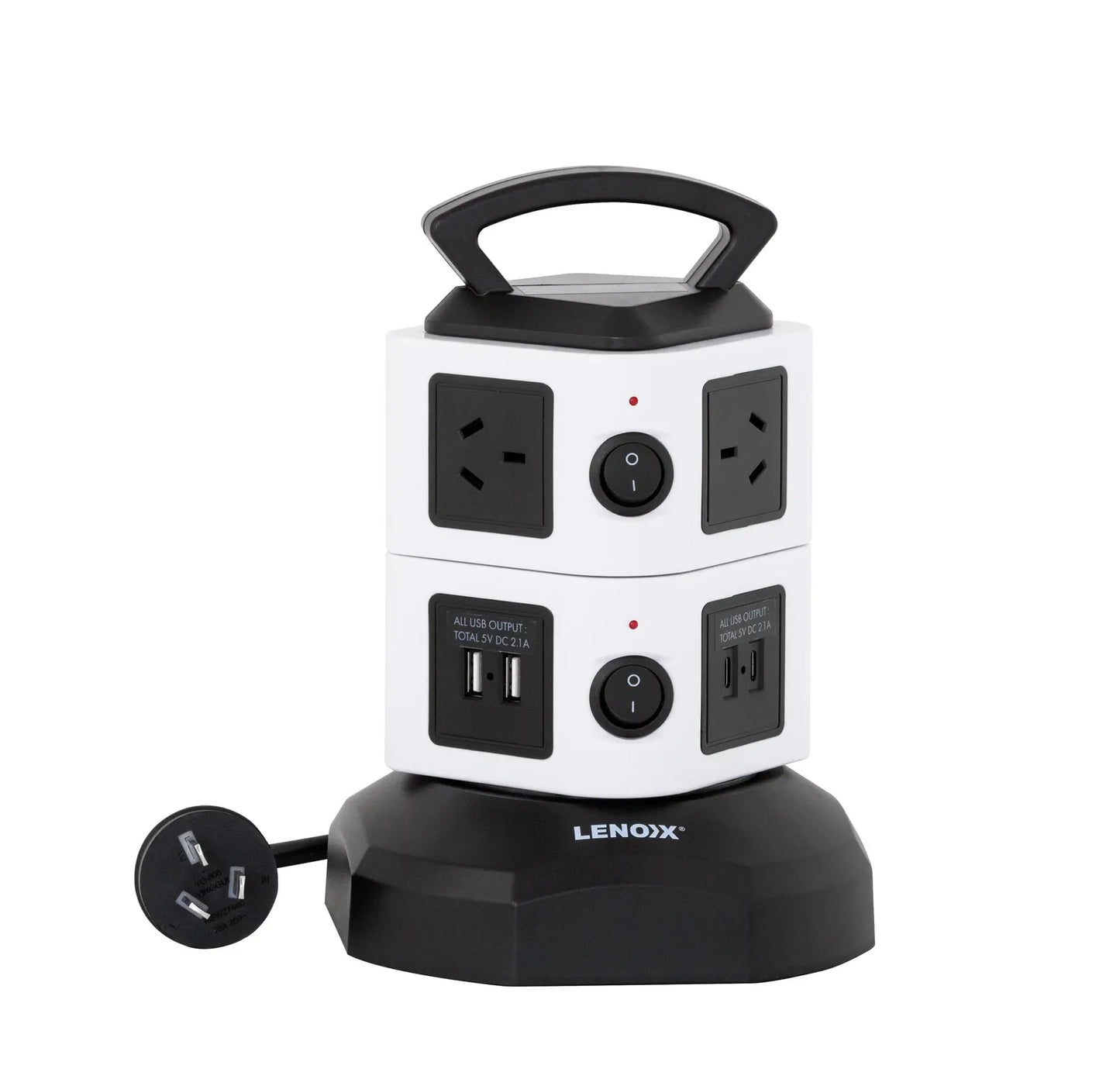 Lenoxx Powerboard Tower 6 Outlets PT610