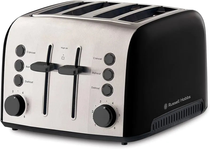 Russell Hobbs Brooklyn 4 Slice Toaster - Black RHT94BLK
