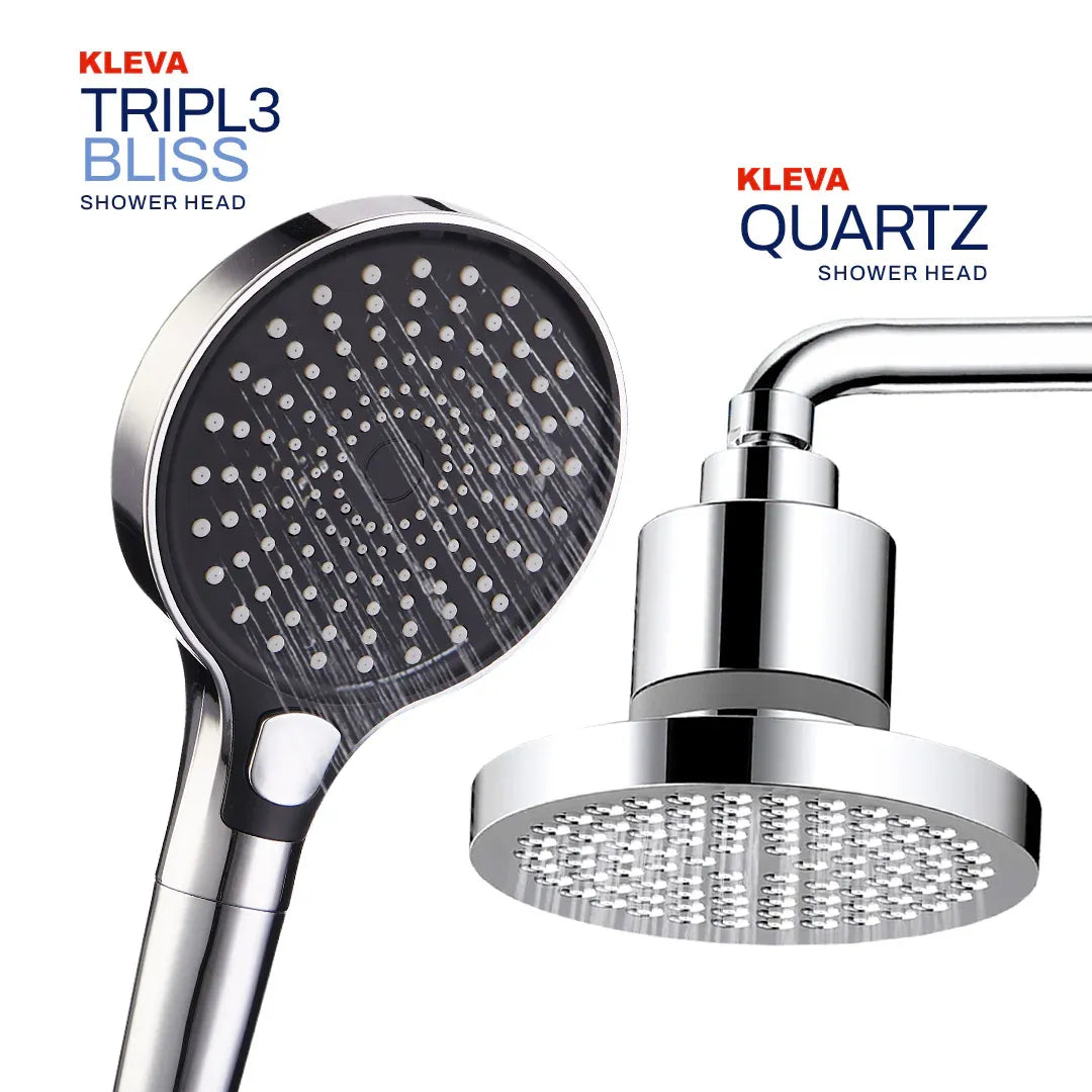 Kleva Triple Bliss Filtered Handheld 3-Mode Shower Head SHOWERHEAD-2PK