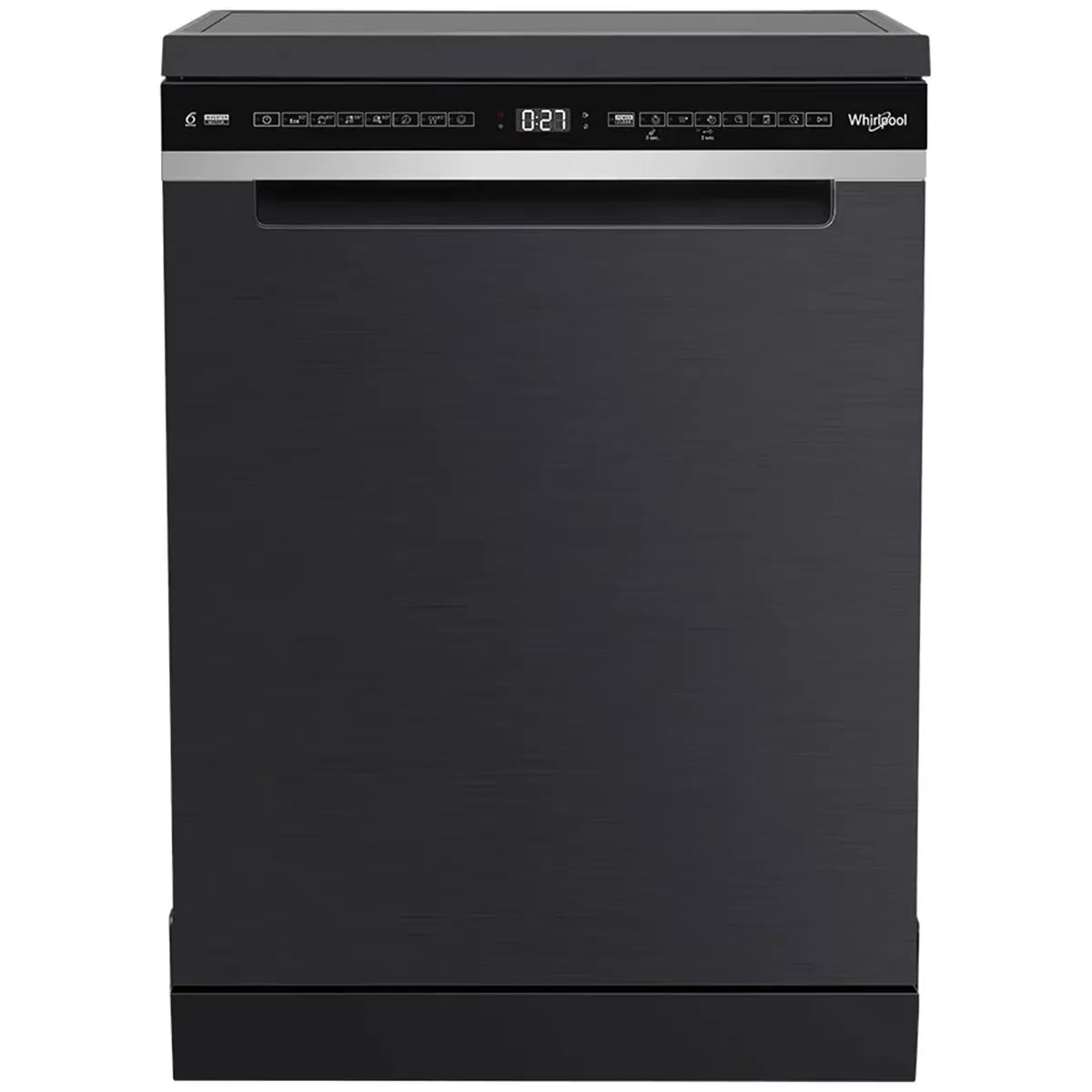Whirlpool 60cm Power Clean Pro Maxi Tub 14 Place Setting Free Standing Dishwasher - Black WDFS3R4PBSAU