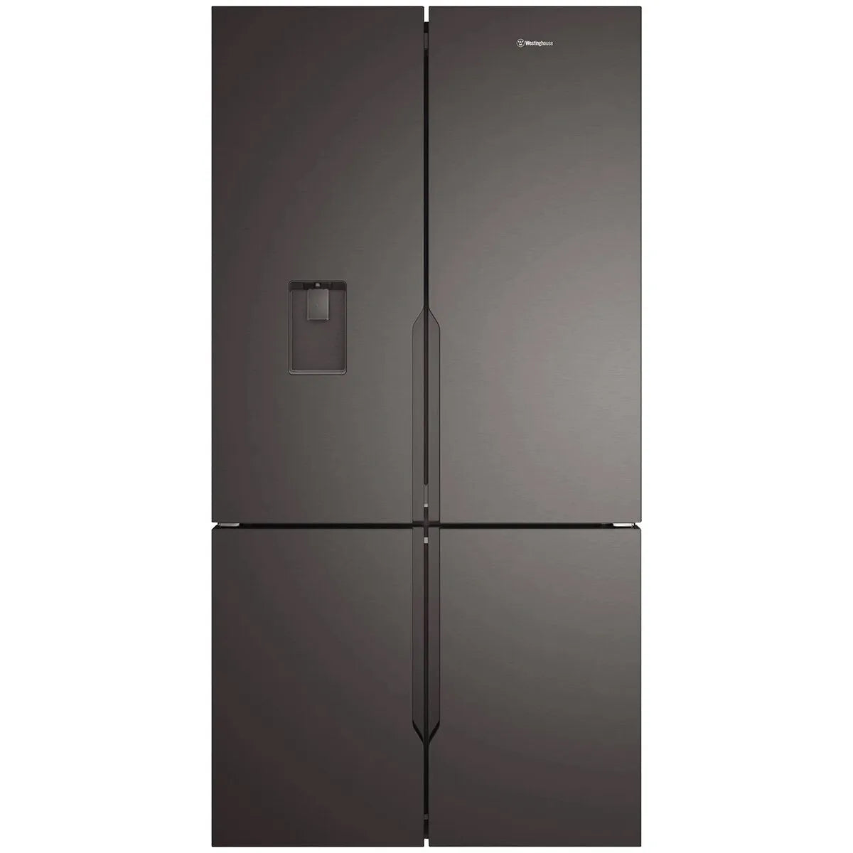 Westinghouse 564L French Quad Door Fridge with Water Dispenser - Matte Black WQE5660BA