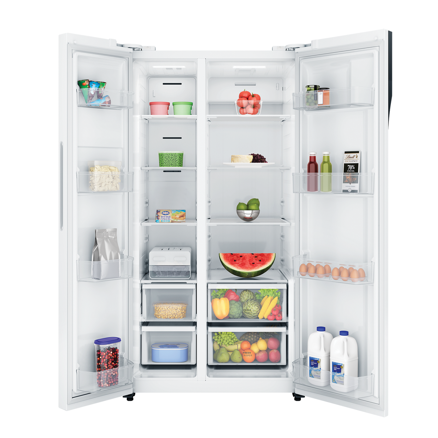 Westinghouse 624L Side by Side Fridge - White WSE6200WB