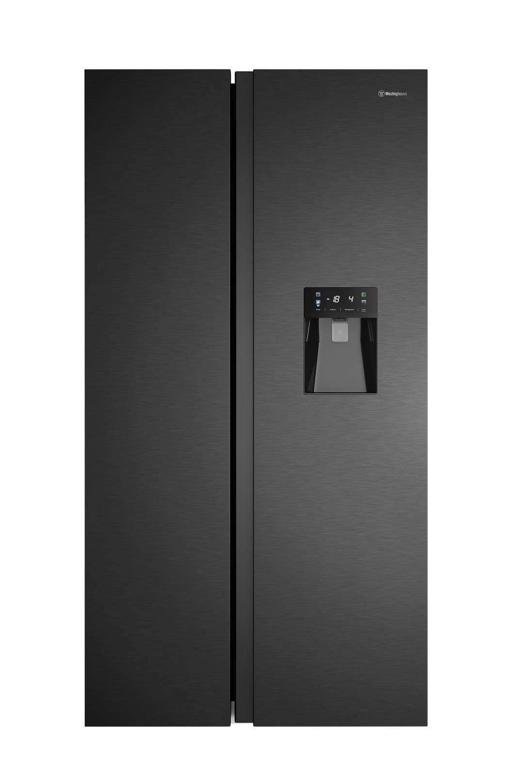 Westinghouse 619L Side by Side Fridge - Matte Black WSE6240BB
