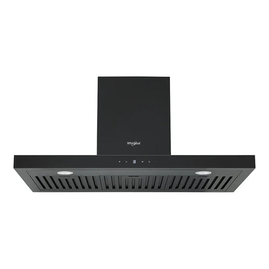 Whirlpool 90cm Auto Clean T-Box Canopy Rangehood - Black WT9BTABC