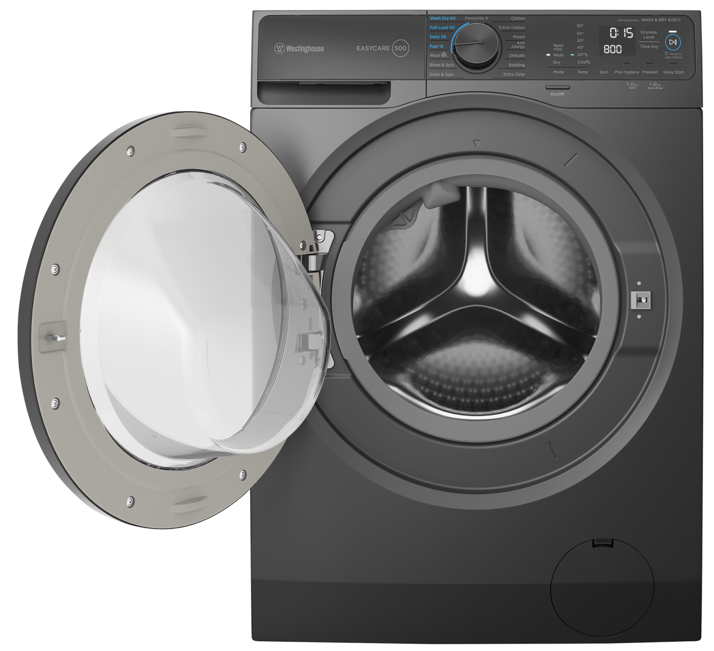 Westinghouse 9kg/5kg Washer Dryer Combo - Mettalic Grey WWW9024M5SA