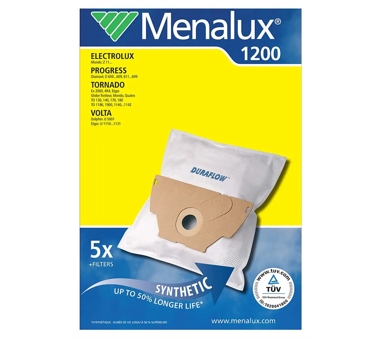 Menalux 1200 Vacuum Bags 1200
