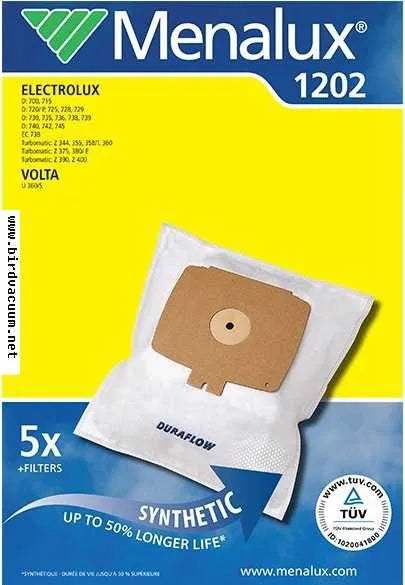 Menalux 1202 Vacuum Bags 1202