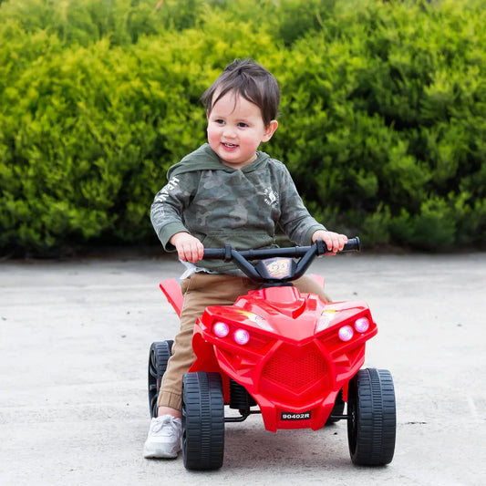 Lenoxx Rechargeable Ride-on Children's Quad Bike with Safe Braking System - Red 90402R