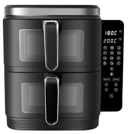 Healthy Choice 2400W 11L Dual Zone Vertical Air Fryer with Foldable Screen AFV2400