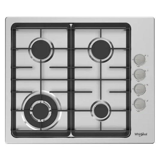 Whirlpool 60cm 4 Burner Gas Cooktop - Stainless Steel AKC640IXOC