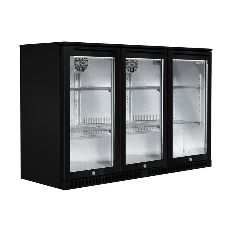 Husky 307L Triple Door Alfresco Drinks Chiller - Stainless Steel ALF-C3-840