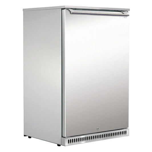 Husky 118L Single Solid Door Alfresco Outdoor Drinks Chiller - Stainless Steel ALFC1SD840