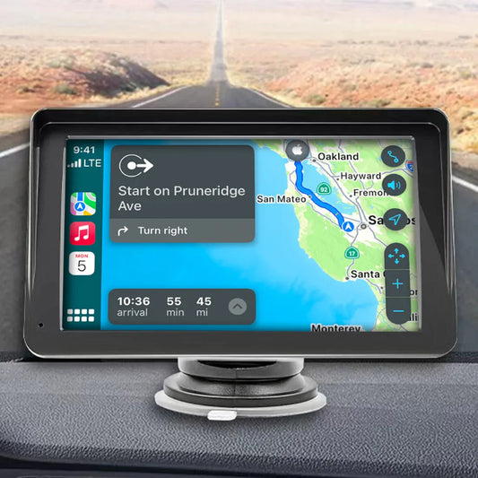 Kleva 7-inch HD Touch Portable SmartPlay - Apple CarPlay Android Auto Wireless APPPLAY-01