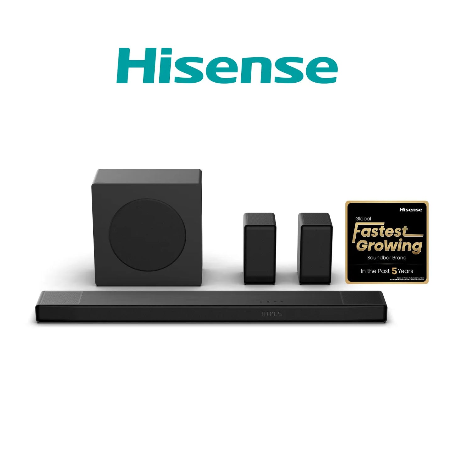 Hisense 5.1.4ch Dolby Atmos Soundbar with Wireless Subwoofer AX5140Q