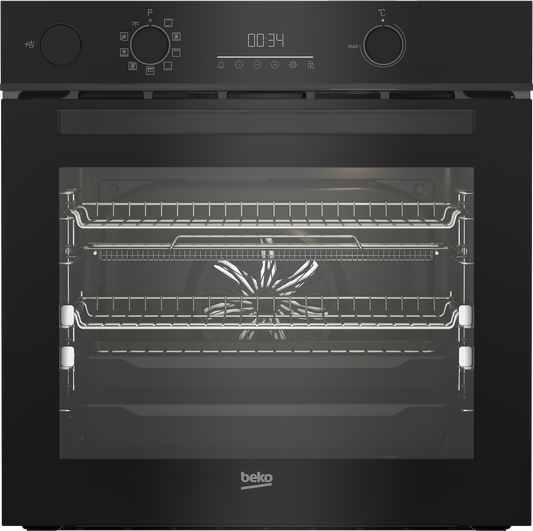 Beko 60cm Built-In Oven with Airfry-SteamAssist & Pyrolytic Cleaning BBO6851PSDX