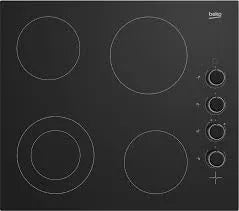 Beko 60cm Vitroceramic 4 Zone Ceramic Cooktop BCT601CG