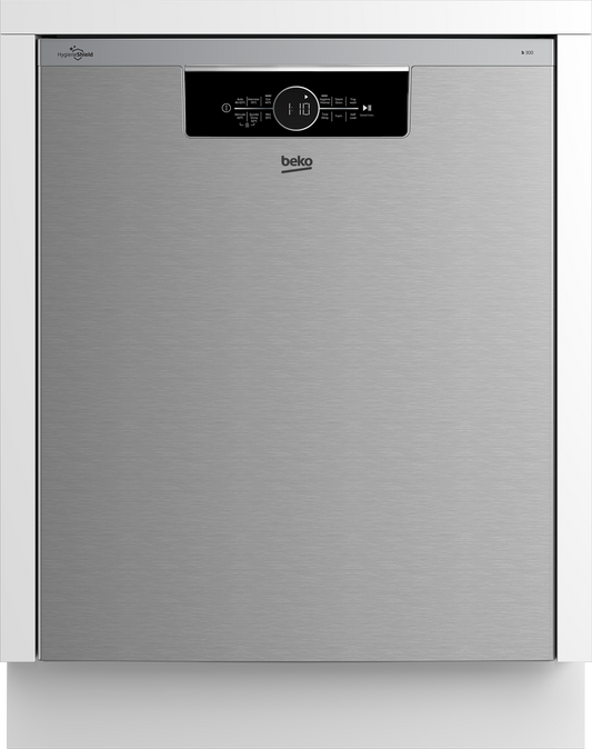 Beko 60cm Built Under Dishwasher - Platinum Steel BDBU1430X