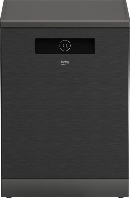 Beko 60cm Freestanding Dishwasher with Autodosing - Dark Stainless Steel BDFB1650ADX