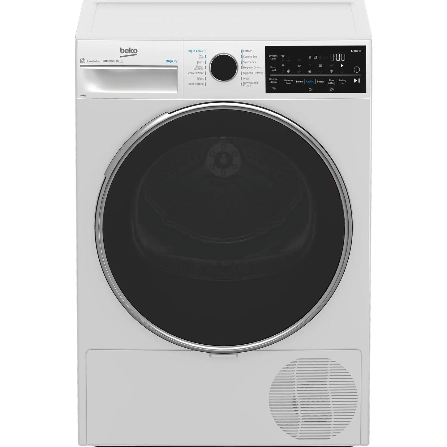 Beko 10kg Hybrid Heat Pump Dryer with Steam BDPB104HW