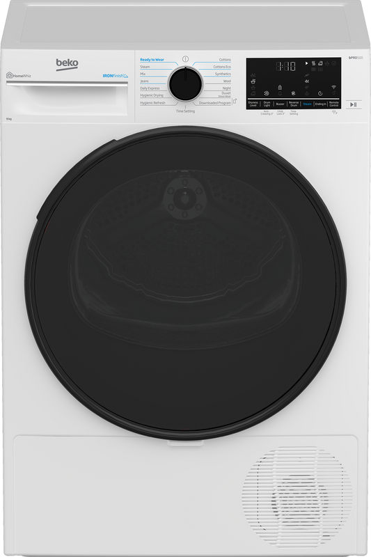 Beko 9kg Heat Pump Dryer with Steam and Wifi BDPB903SW