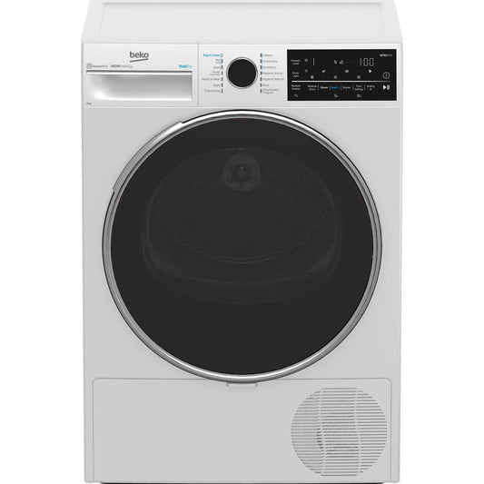 Beko 9kg Hybrid Heat Pump Dryer with Steam and WiFi - White BDPB904HW