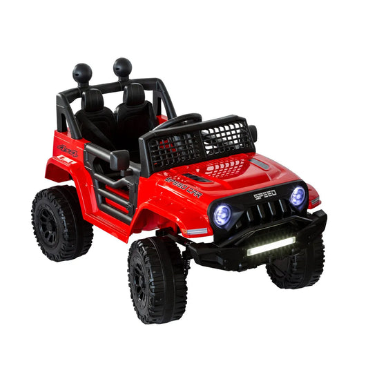 Lenoxx Jeep Inspired Remote Controlled Ride-on Children's Electric Car - Red BHM6588R