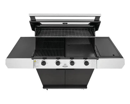 BeefEater 1200 Series 4 Burner BBQ with Side Burner - Black Enamel BMG1241BB