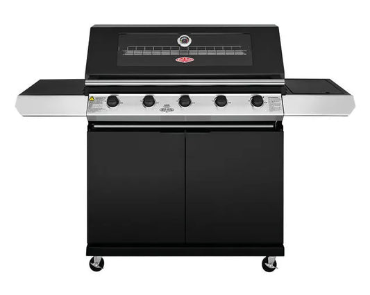 BeefEater 1200 Series 5 Burner BBQ with Side Burner - Black Enamel BMG1251BB