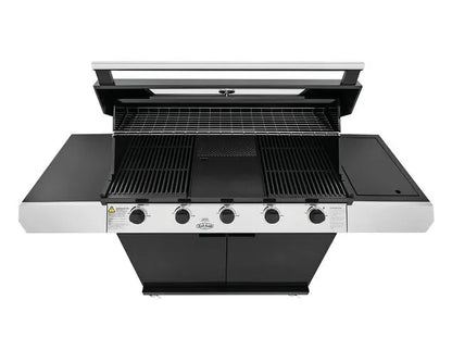 BeefEater 1200 Series 5 Burner BBQ with Side Burner - Black Enamel BMG1251BB