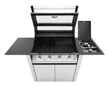 BeefEater 1600 Series 4 Burner BBQ with Side Burner - Stainless Steel BMG1641SA
