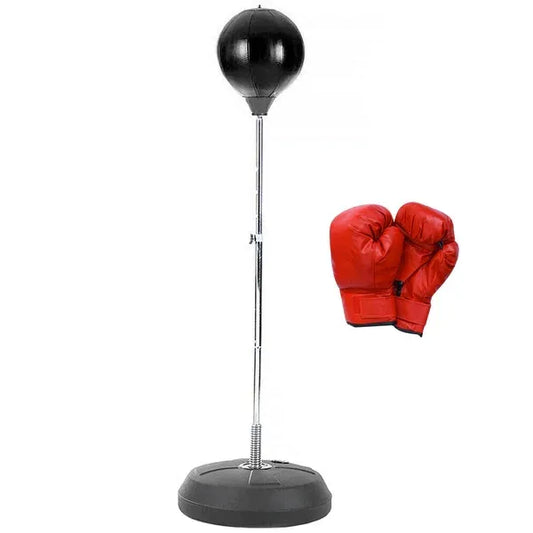 Lenoxx Free-Standing Boxing Set: PU Punching Ball and Boxing Gloves BST180