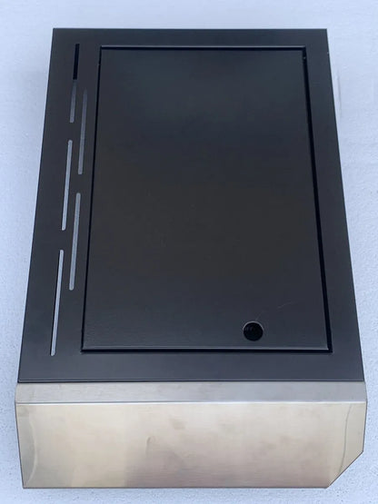 BeefEater 1200 Series 5 Burner BBQ Trolley with Side Burner and Shelf - Black Enamel BTR1251BB