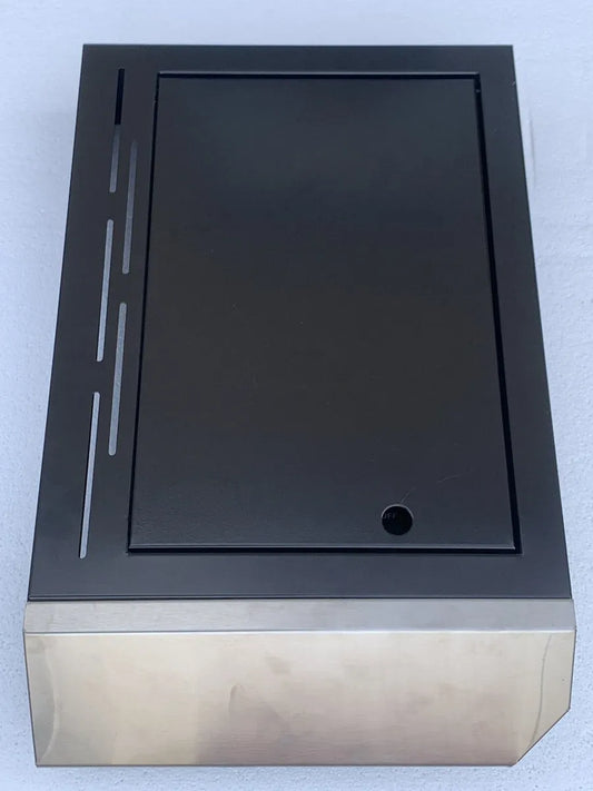 BeefEater 1200 Series 5 Burner BBQ Trolley with Side Burner and Shelf - Black Enamel BTR1251BB