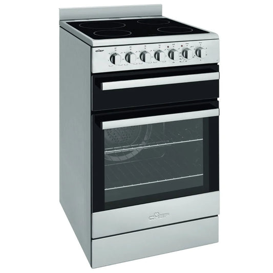 Chef 54cm Electric Fan Forced Freestanding Oven - Stainless Steel CFE547SBB
